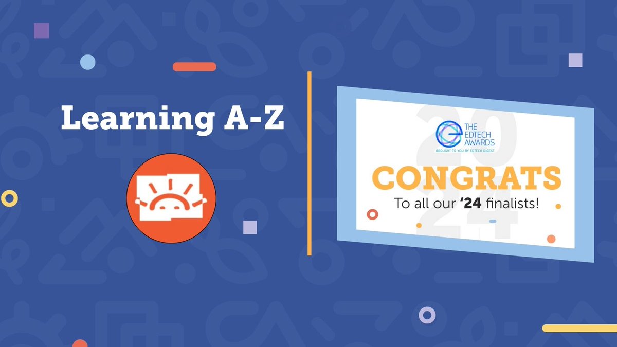 A round of applause for @LearningAtoZ 👏 The brand was recognized in 7️⃣ categories at @edtechdigest's 2024 EdTech Awards. We are thrilled to see its commitment to advancing #edtech solutions to help all teachers and students be recognized. bit.ly/3vE5Wrz