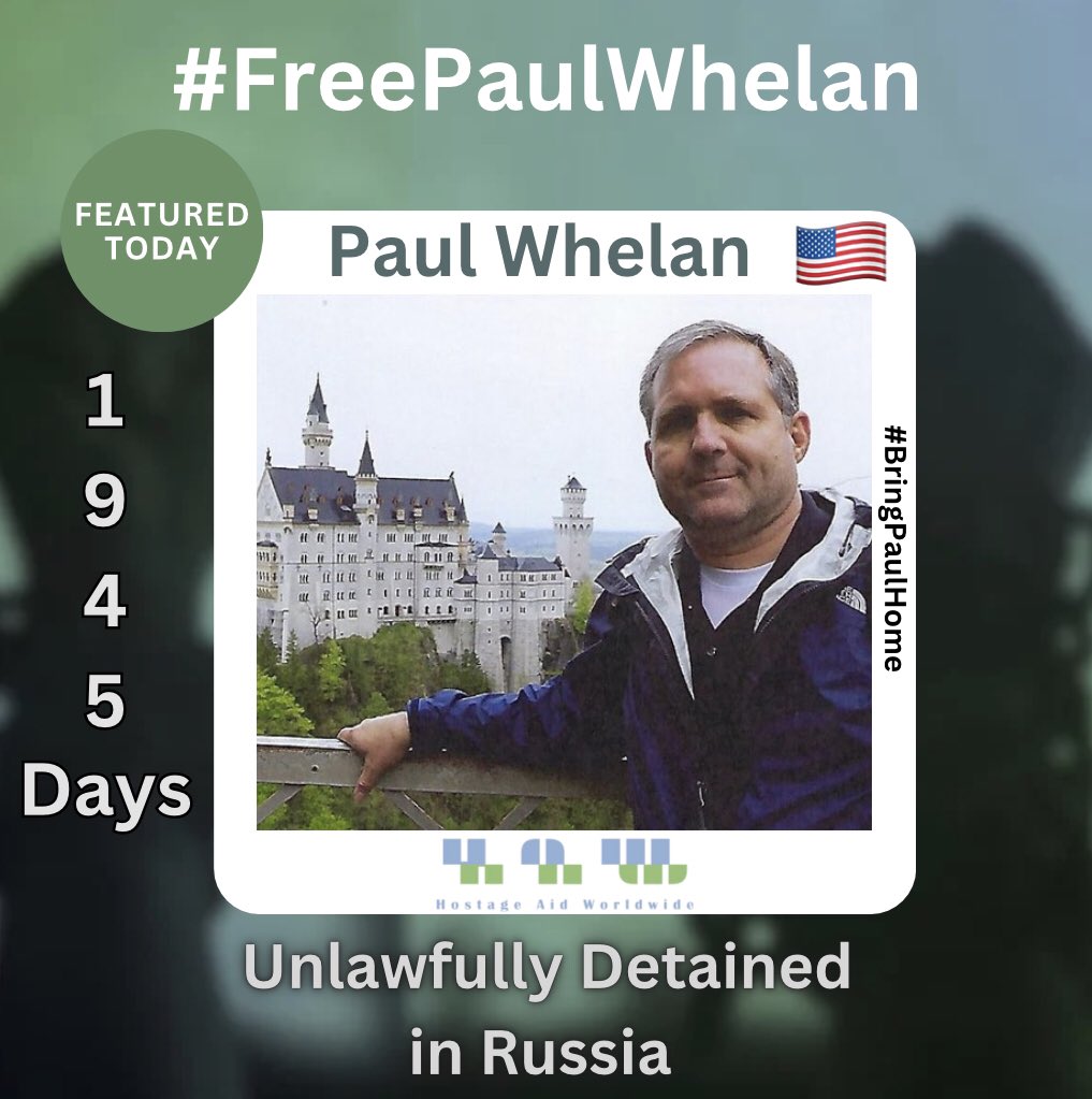 Over the course of 5+ yrs, several proposals to free 🇺🇸 Paul Whelan from wrongful detention in #Russia were made but were unsuccessful to #BringPaulHome. In a message to the President, Paul said: “I still don’t feel that everything that can be done is being done. I think there’s…