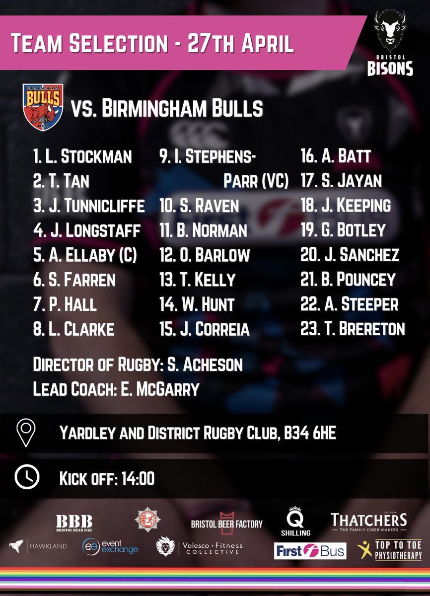 For the first time in over four years, we’re travelling up the M5 to see how the @BrumBullsRFC are doing 🐂🦬