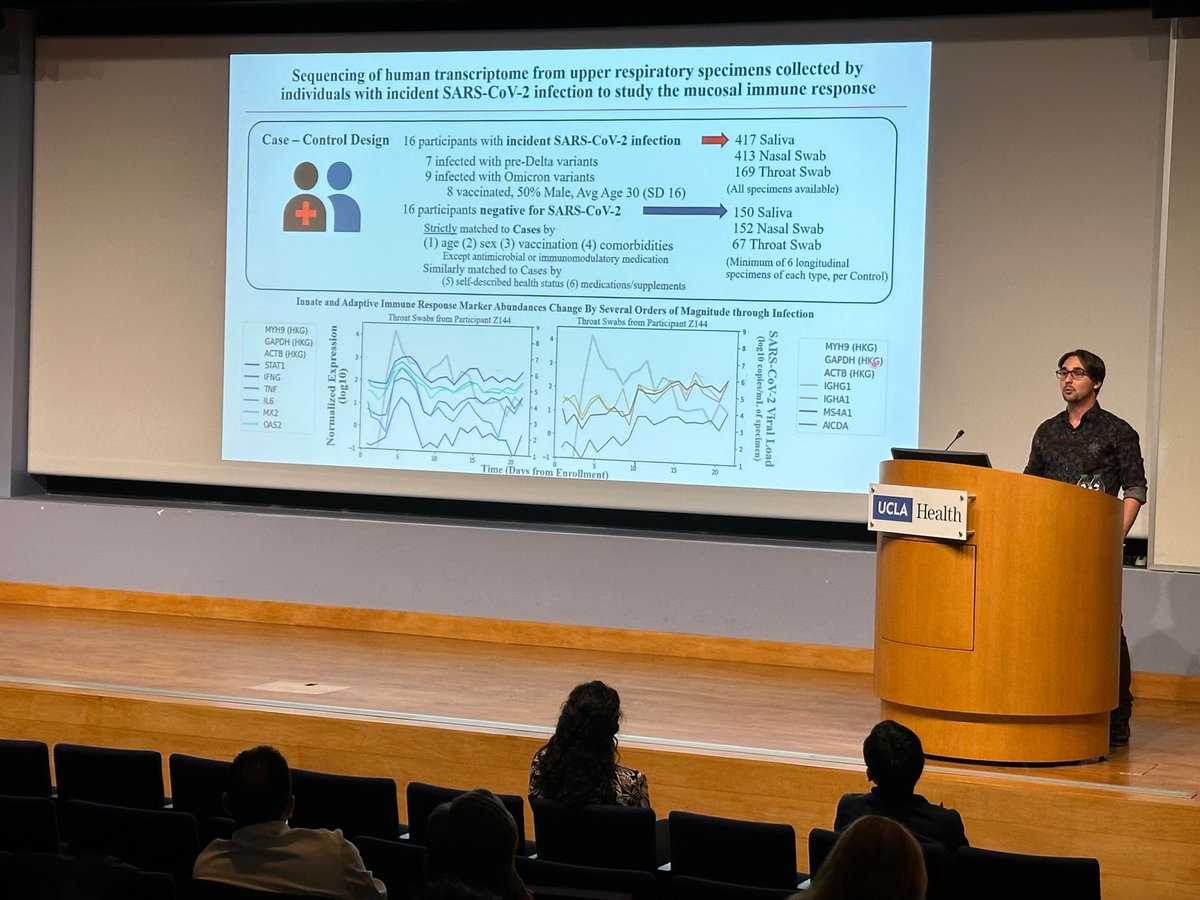 .@alex_winnett concludes that sequencing the longitudinal host transcriptome reveals the immune response in the upper respiratory mucosa, potentially unlocking early-infection diagnostic biomarkers & informing mucosal vaccine development.