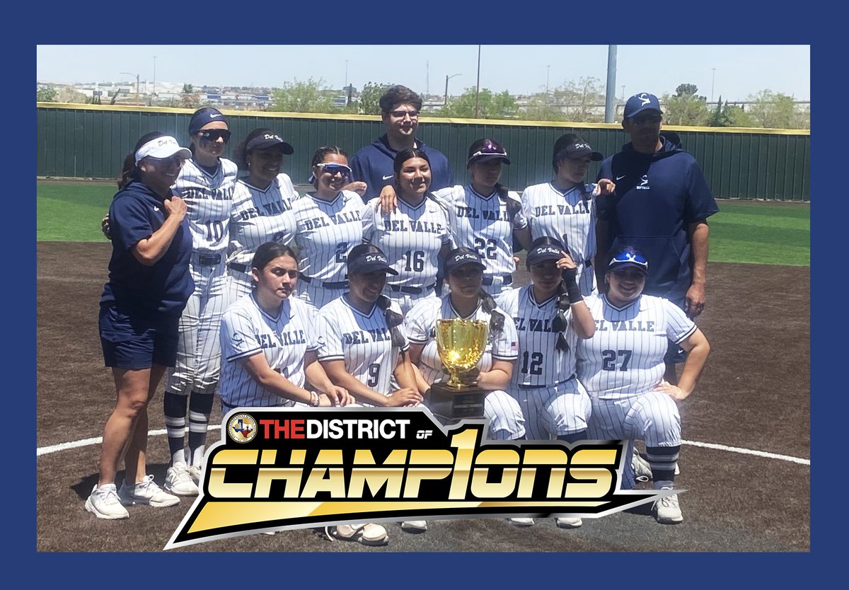 🥎 Congratulations to @DVHSVarsitySB on their Bi-District Championship win! Dominating 15-0 & 12-1 against @BurgesMustang and finishing the season undefeated! 🏆 #DistrictofChampions