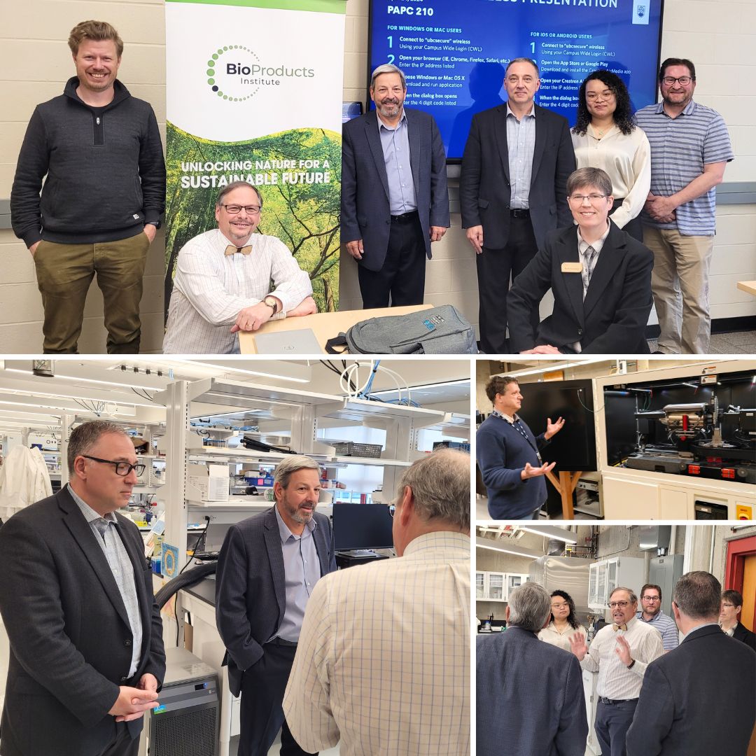 We had the pleasure of hosting special guests from National Research Council Canada @NRC_CNRC in our lab yesterday! 🇨🇦🔬 It was fantastic to connect and discuss our shared goals in advancing the #sustainable #bioeconomy.♻️ We're incredibly grateful for their continued support of…