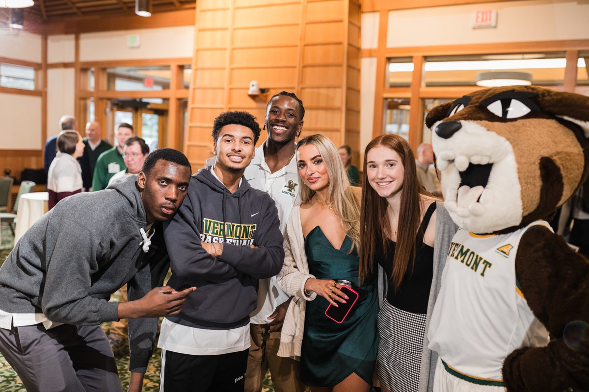 Full of pride celebrating our two outstanding @uvmmbb and @uvmwbb teams. Champions on the court, leaders on campus, role models in the community. Go Cats Go!