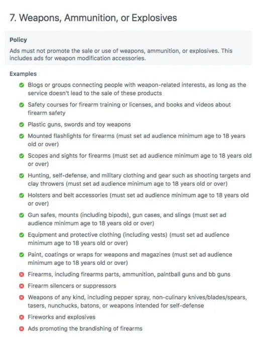 RoofCitizens's tweet photo. X is loosing out to Meta on ads for firearm/outdoor industry. Left: Meta policy allows accessories such as scopes, holsters, belts, gears to run ads. Right: X ads support denied me to run ads on a belt attachment(for a holster).
@elonmusk
#make_X_2A_friendly https://t.co/XuW05LtUNd