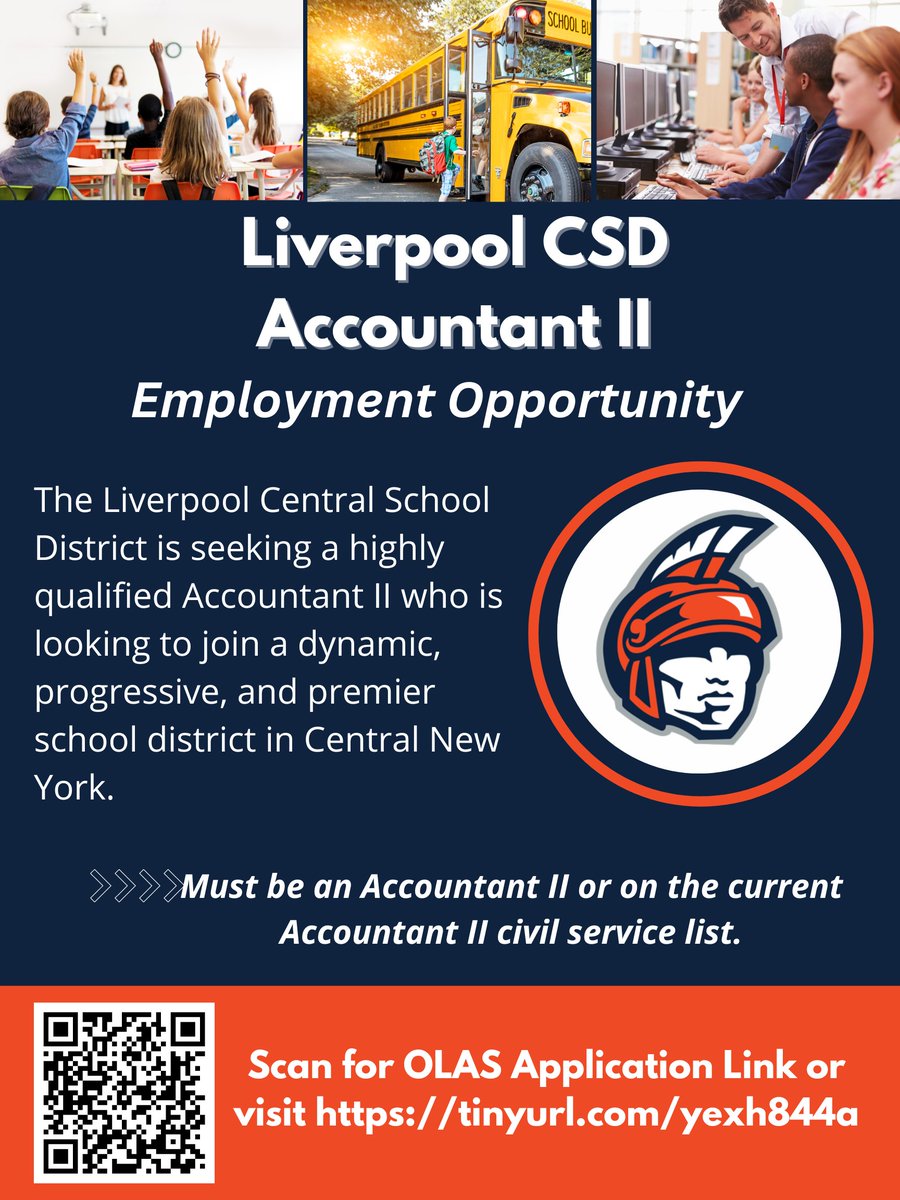 Check out the latest job postings for the Liverpool Central School District. Scan the QR codes for more information or visit the LCSD Web site at liverpool.k12.ny.us/departments/hu…