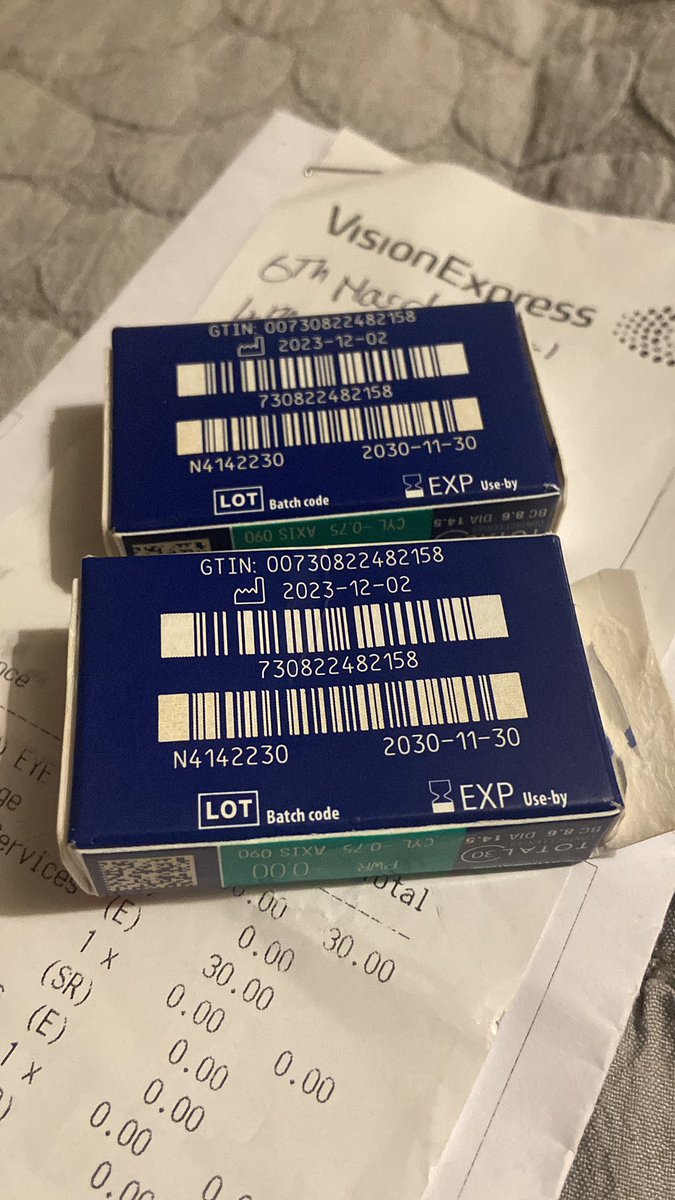 Seriously @VisionExpress it has now been 7 weeks waiting to get a pair contact lens, 3 appointments, 3 chaser phone calls, rude customer service and you still send out the wrong lens… that is not express !!