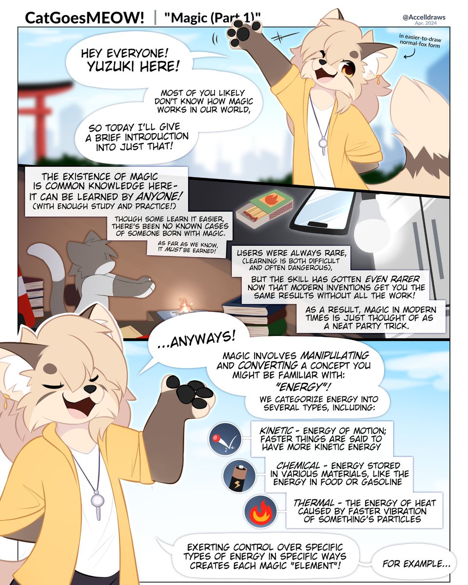 Yuzuki presents: an explanation of their world's magic system! 🦊 (part 1 / 2)