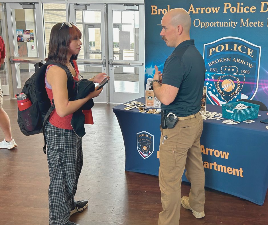 Today, we attended a career fair at @BASchools . We were able to speak to many students interested in careers within law enforcement and programs offered by the BAPD to students.

#community #student #youth #HighSchool #careerfair #lawenforcement #communityengagement #future