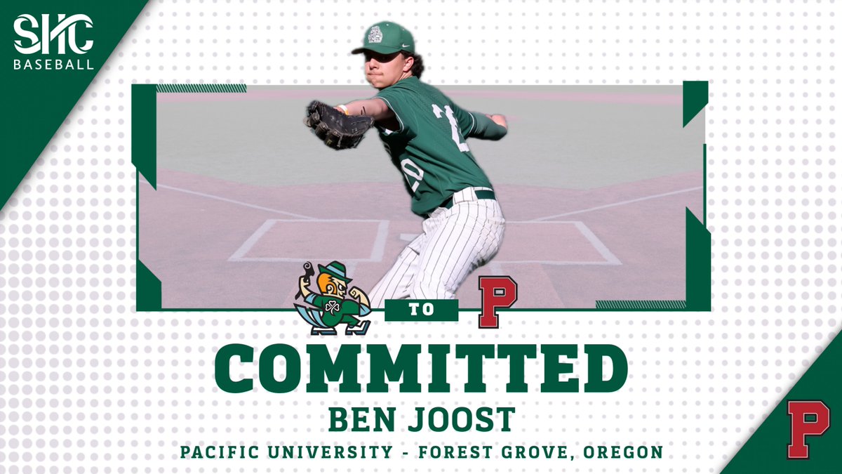 Fightin' Irish Baseball would like to congratulate Ben Joost on his committment to further his education and playing days at Pacific University, Oregon. Go Irish ☘️ and Go Boxers!