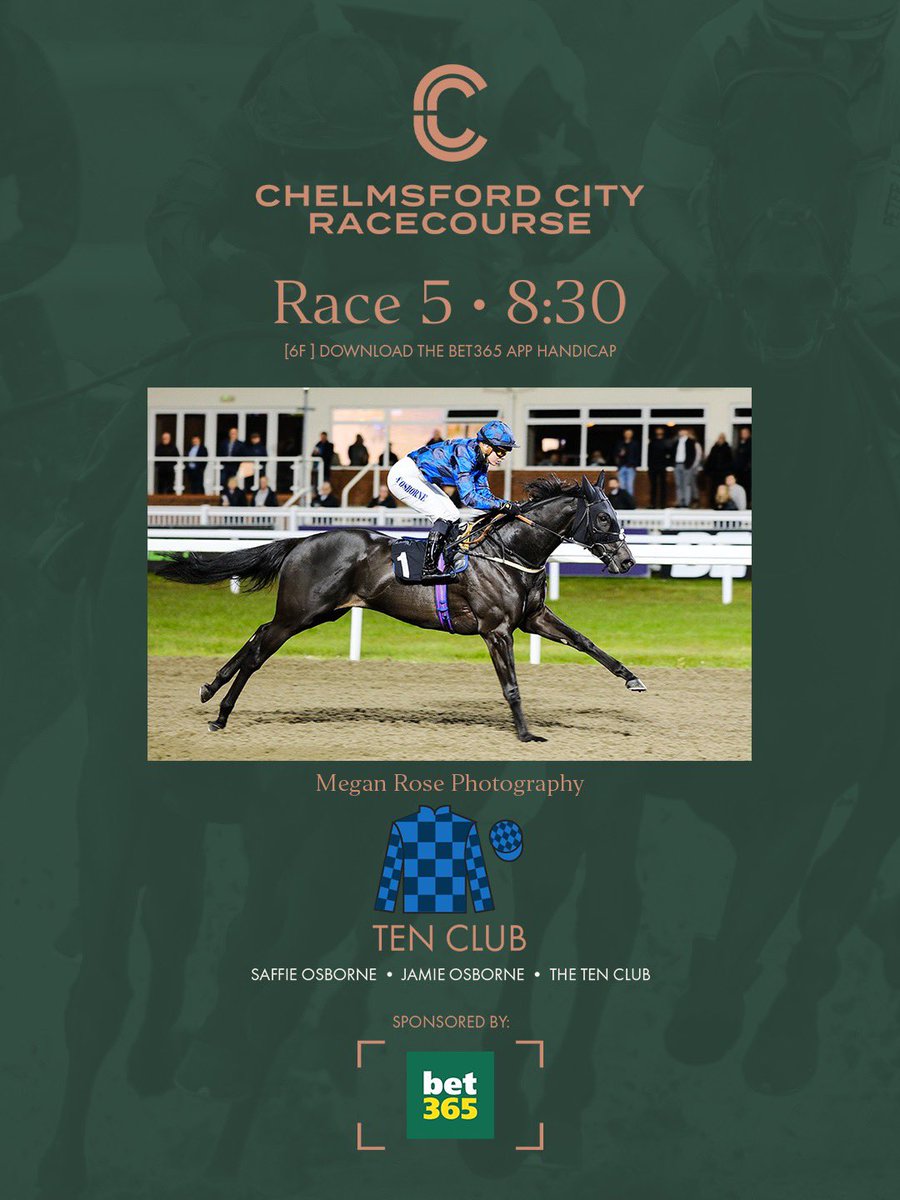 8:30pm Result: Congratulations to Ten Club who wins the “Download The bet365 App Handicap” (T) Jamie Osborne (J) Saffie Osborne (O) The Ten Club 1️⃣ Ten Club 2️⃣ Pannonica 3️⃣ Krysdanjord