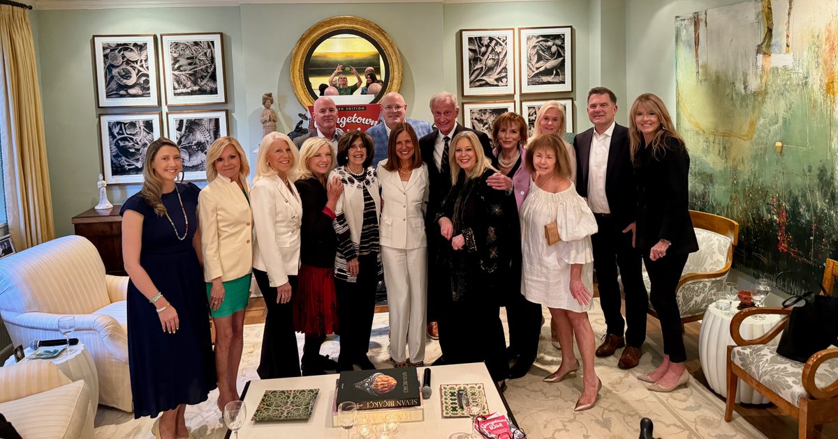 SPOTTED for Beth Solomon’s new book, “Georgetown Dish” at Gloria Dittus’ home Tuesday: Cathy Merrill, Billy Martin, Jack Evans, Stuart Holliday, Susan Tolson, Marc Silverstein, Kevin Chaffee, Howard Mortman, Christine Baratta, Kay Kendall, Kathy O’Hearn, Adean King, Judy Thomas