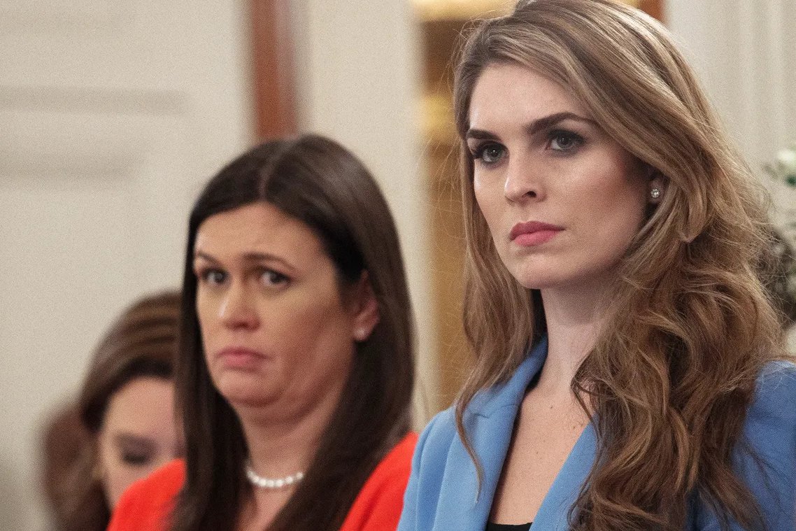 Hope Hicks & Sarah Huckabee Sanders conspired with a Pecker to cover up Trump in Karen McDougal porn case. You can't make this 💩 up.