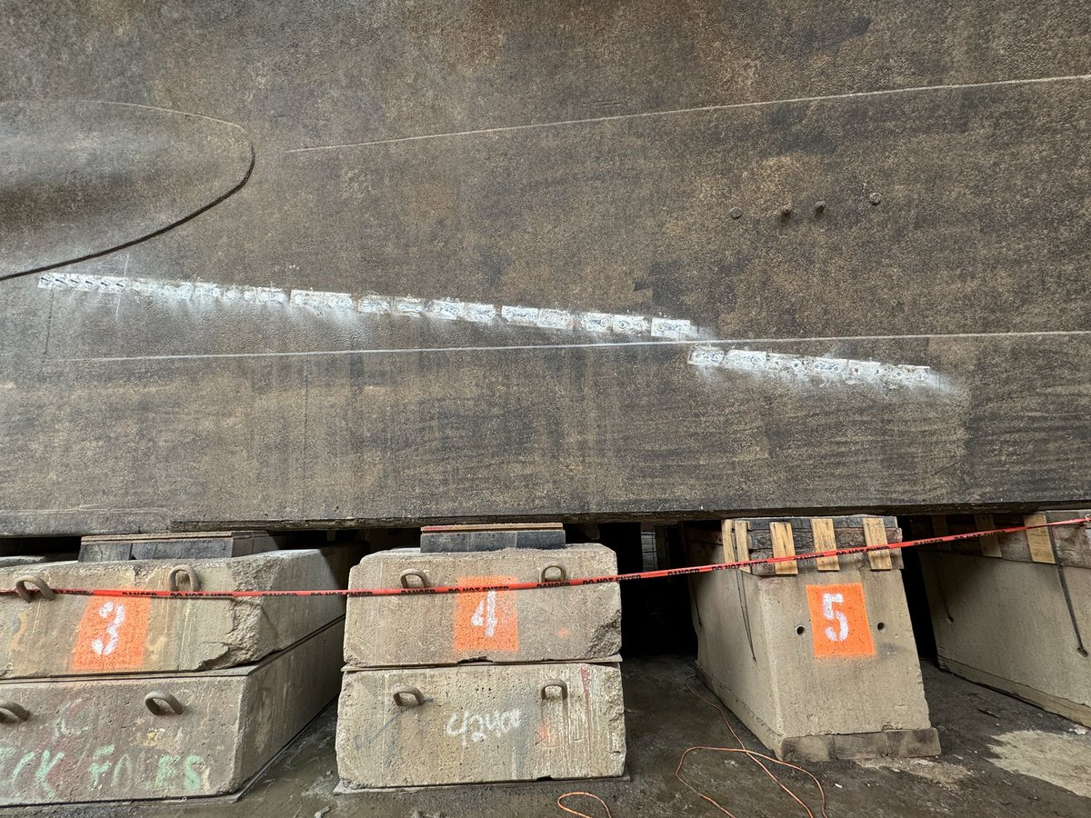 Our shiny new aluminum anodes have arrived! All 1,204 zinc anodes have been removed from the ship, and we’ll be replacing these with aluminum anodes, which are more appropriate for where the ship is moored on the Delaware River. #DryDockNJ