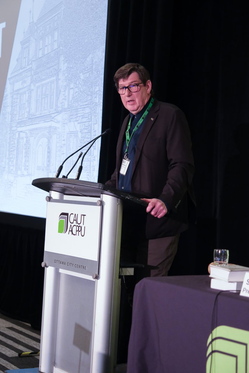 In his #CAUTCouncil opening remarks, President @PeterSMcInnis discussed the importance of solidarity among academic staff and collective action for the shared future of post-secondary education. #CdnPSE