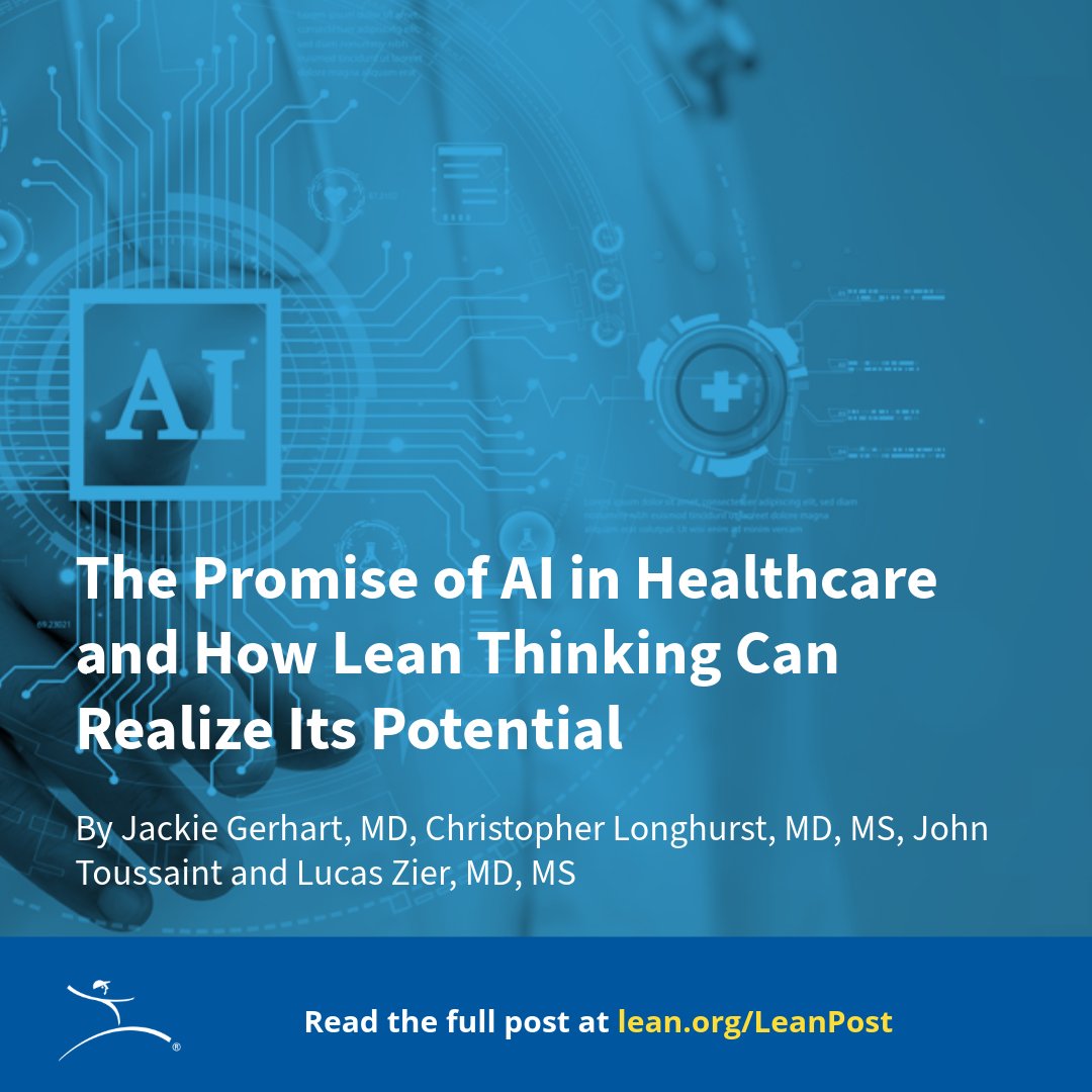 AI has taken over the business conversation and has already begun influencing many industries, including healthcare. Watch the complete panel discussion to learn more. hubs.li/Q02v583v0 #AI #Healthcare #Leanthinking