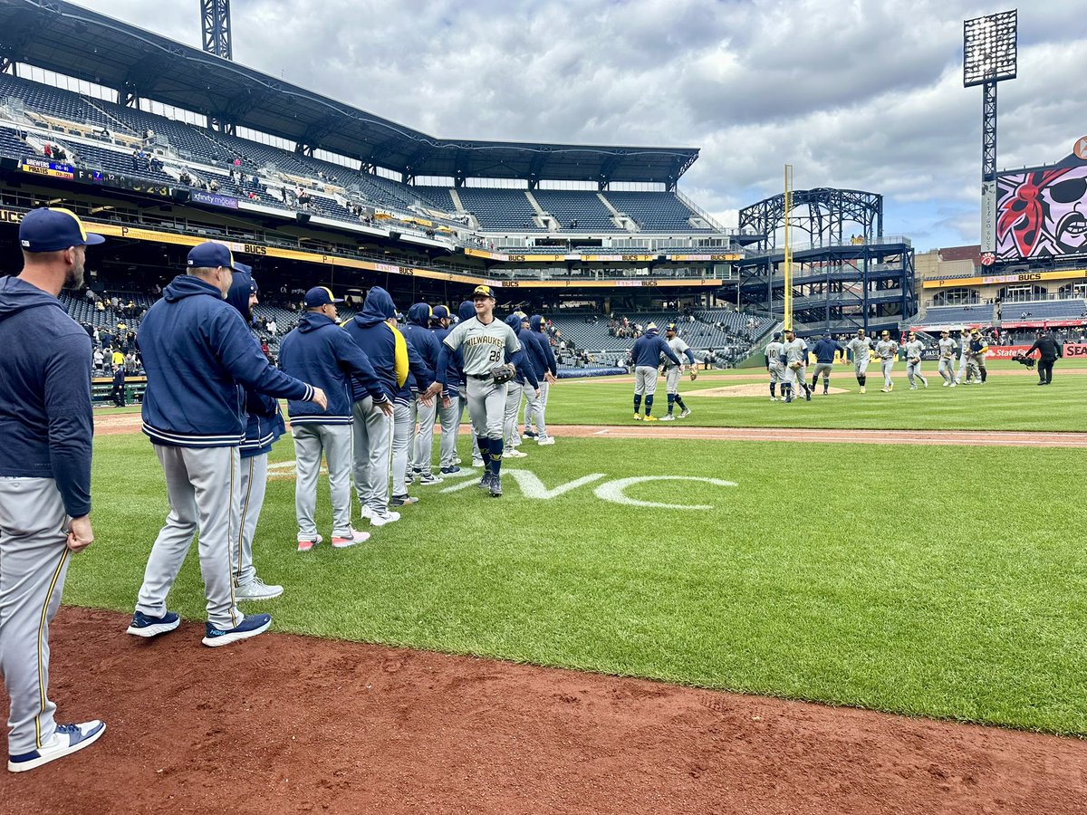 Gary Sanchez hit a go-ahead homer & bullpen went 4.1 scoreless innings & Trevor Megill got his first career save. Brewers go 5-2 on the road trip.