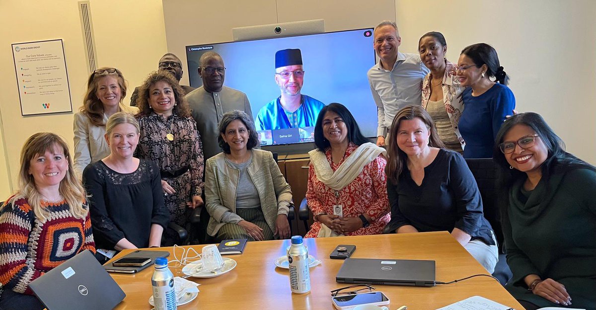 Wonderful to connect with the leadership of the #HumanDevelopment team in West & Central #Africa. We discussed how the #BetterBank can support #socialprotection , #adolescentgirls , #health service delivery, especially in fragile and conflict affected contexts. #InvestInPeople