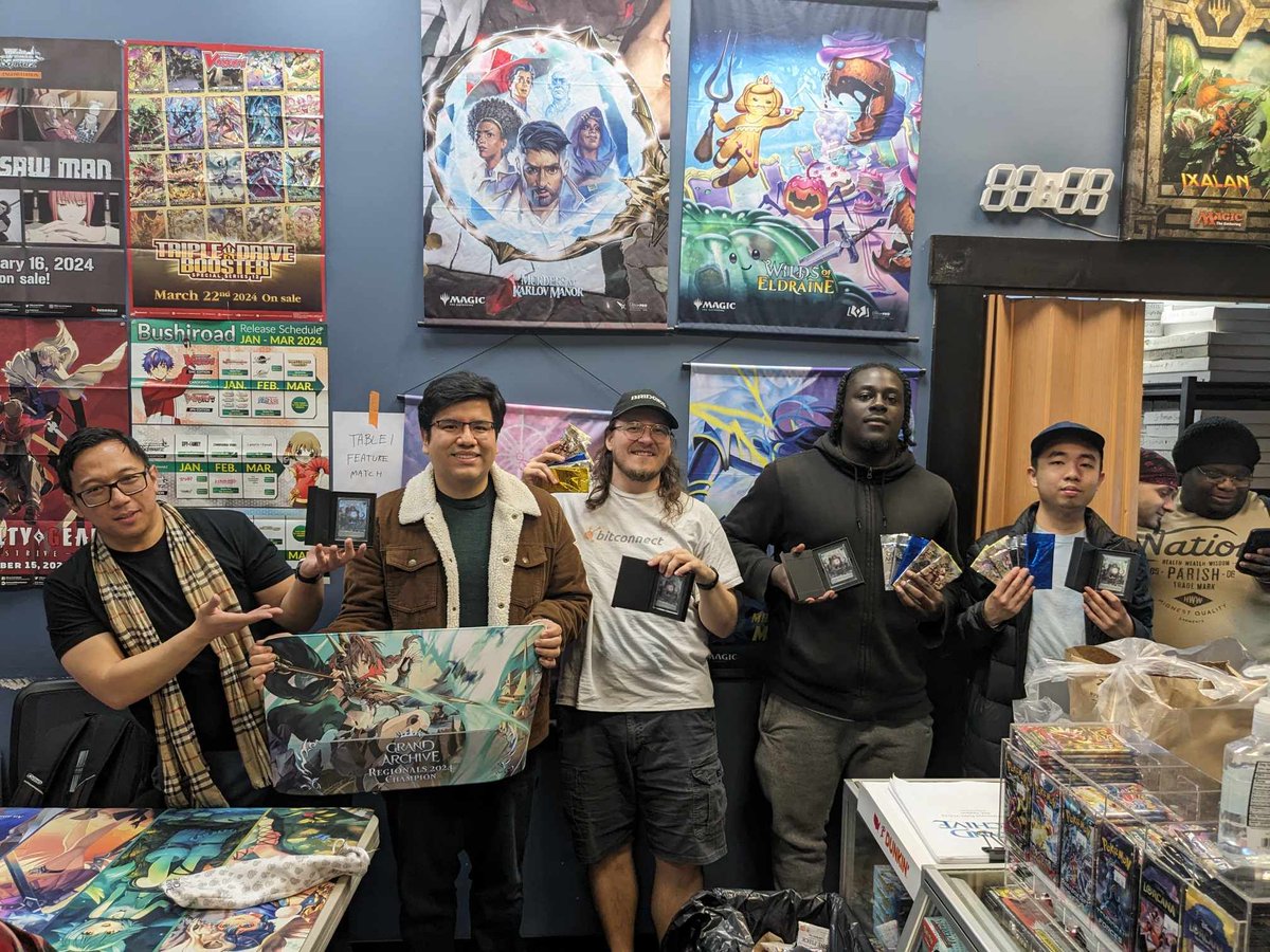 FinalturnG's tweet photo. Hello there!! A bit late but still want to thank all the Grand Archive players who attended our Regional event!! It was our first and not last Regional event for Grand Archive!! We are proud to have hosted this event and more events to come!! #GrandArchivetcg https://t.co/bkSv00KwCW