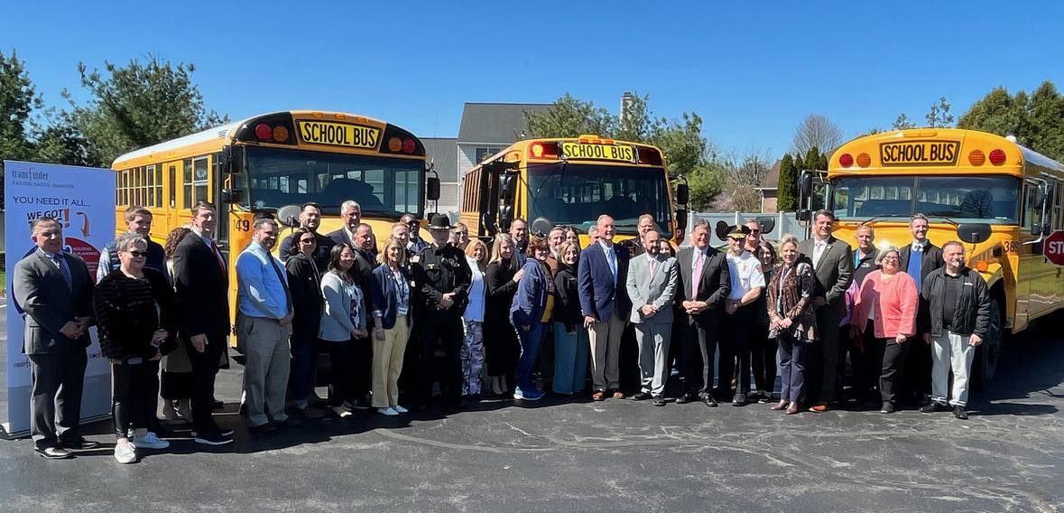 Today at the Shaker Road Fire Dept. in Loudonville, @NYSGTSC, along with law enforcement throughout the state, participated in Operation Safe Stop, an enforcement and education campaign designed to deter drivers from illegally passing stopped school buses. ow.ly/teAQ50RorXg