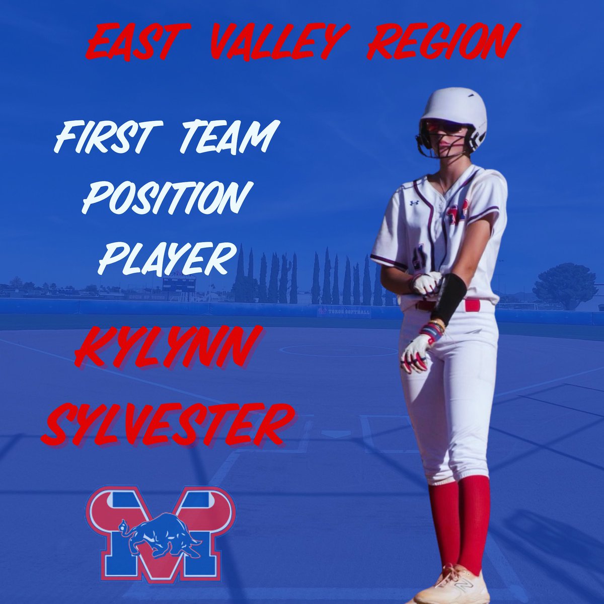 Sophomore Kylynn Sylvester is awarded First Team Position Player for East Valley Region. Congratulations on a great season Kylynn!
