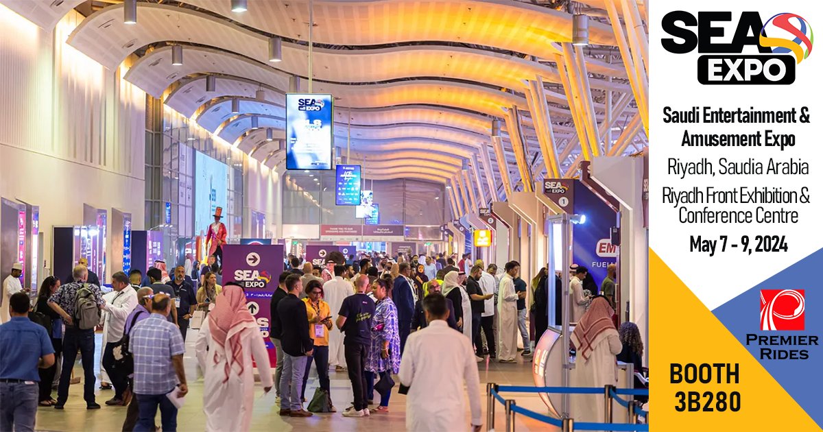 See you in 2 weeks during @SeaSaudi at booth 3B280! 🤩 ☀️

Let’s discuss how #PremierRides can be part of your formula for #success in achieving the Saudi #vision2030  🎢

#SEAExpo #SaudiEntertainment #SaudiArabia #LeadingtheExperience #Tradeshow #vision2030
@IAAPAEMEA @IAAPAHQ