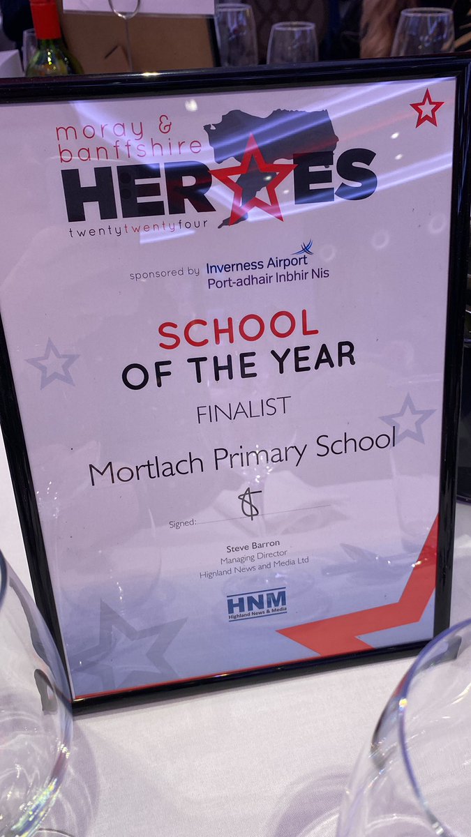Thank you to everyone that nominated and voted for Mortlach Primary. We are honoured to have been finalists alongside Keith and Findochty Primary. Every pupil and member of staff at Mortlach is a winner everyday! Congratulations to the winners!🎉🥳