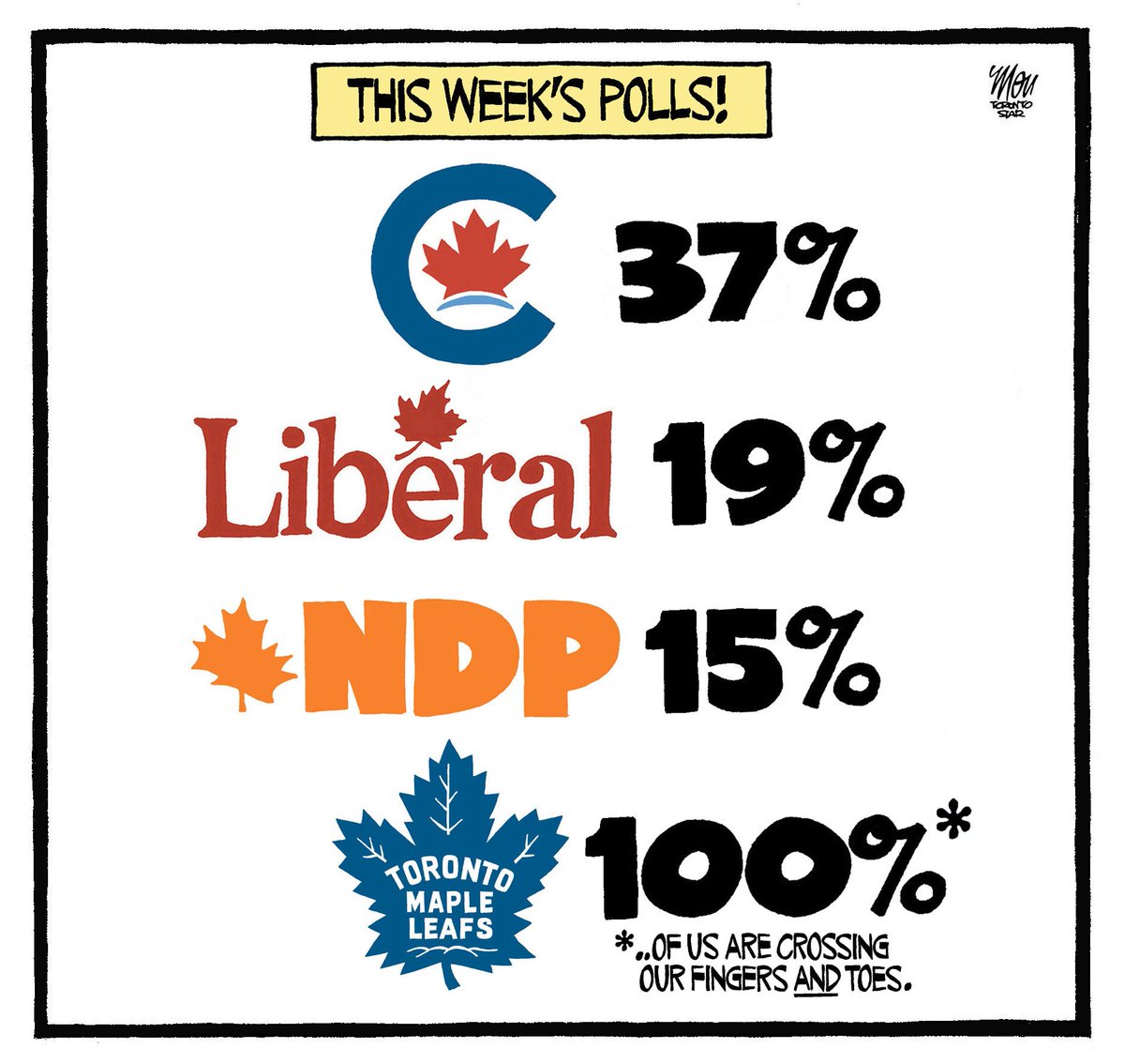 Please enjoy my cartoon for Friday's @TorontoStar