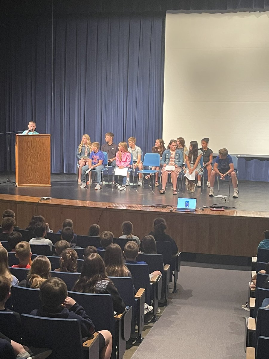 Student Council elections today. Great speeches and composure by the candidates. Students in audience did very well at paying attention, being supportive and respectful. #268great