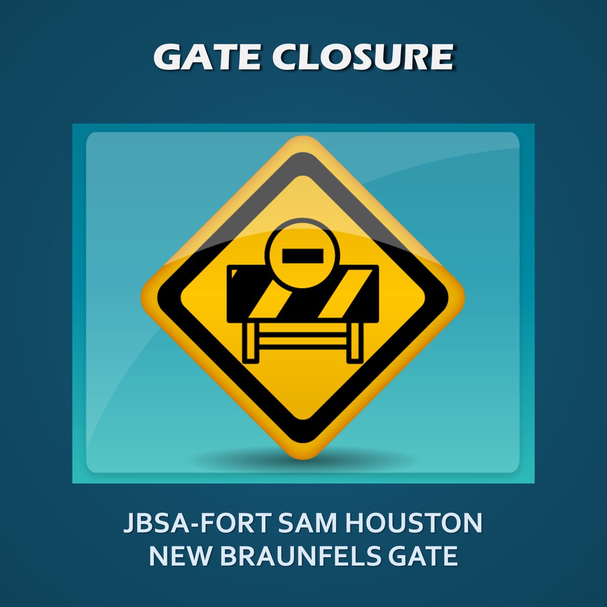 🚨 Attention JBSA-Fort Sam Houston Community 🚨 Please be informed that the New Braunfels gate will be closed tomorrow (April 26) in observance of the Army DONSA Day. Plan your entry and exit accordingly.