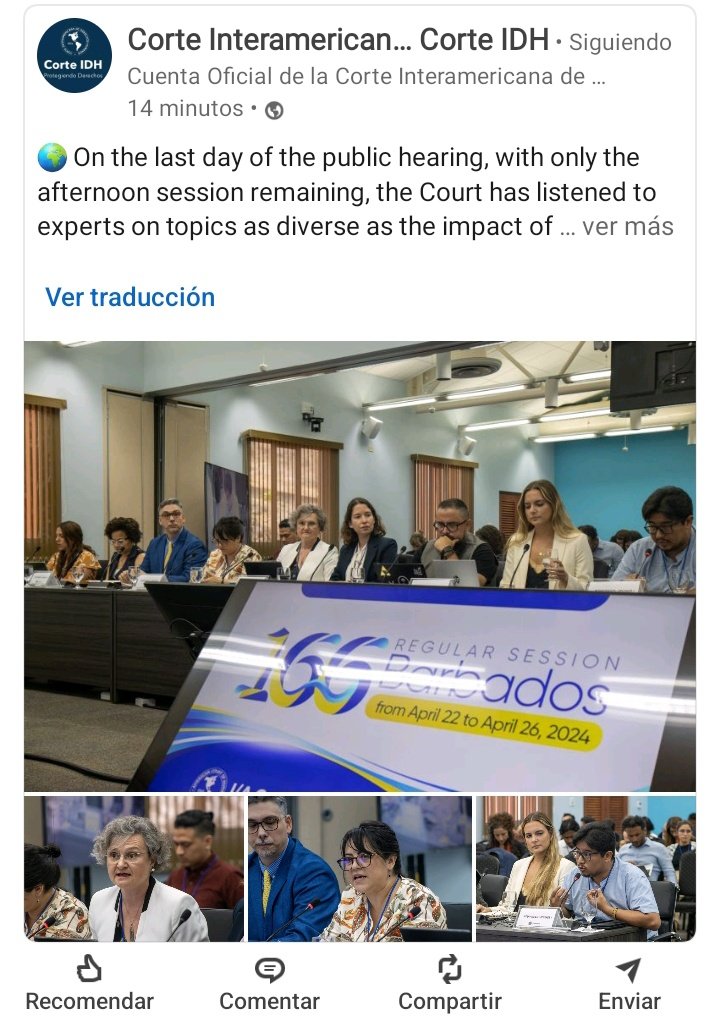 w_eulalia's tweet photo. Un gran honor haber podido dialogar con la @CorteIDH sobre litigación por generaciones futuras. Y no habría llegado aquí sin @iraidagimenez1, compañera de aventura académica y humana. Además, estoy en deuda con @AndresRousset , maestro de mi caminar en el SIADH, y amigo respetado https://t.co/jsex6G9rjX