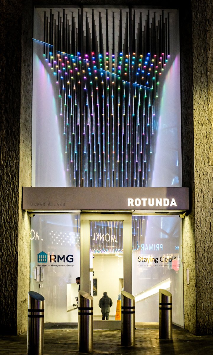 The @staying_cool at Rotunda reception 14.5m ‘ceiling wave’ chandelier by Mindseye Lighting