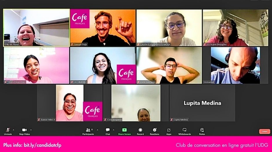 cafefrancaismx's tweet photo. Aujourd'hui il y a une séance avec l'UDEG👏🏼
Club de conversation hebdomadaire GRATUIT 

THÈME : La journée mondiale du livre📚📖
HORAIRE: Tous les jeudis de 19h00-20h00

Envoyez-nous votre pré-candidature à afin 
que nous puissions vous envoyer le lien 
👉🏼https://t.co/MWNPoTeBzH https://t.co/xi66OcQcQ8