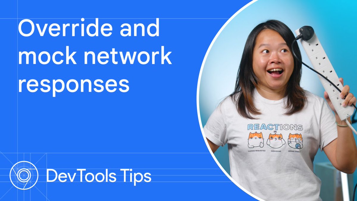 In this #DevToolsTips, @jecfish walks you through the DevTools override and mock network responses. You can temporarily change resources and even test different scenarios locally without impacting your live website. 💥 → goo.gle/4b6OHho