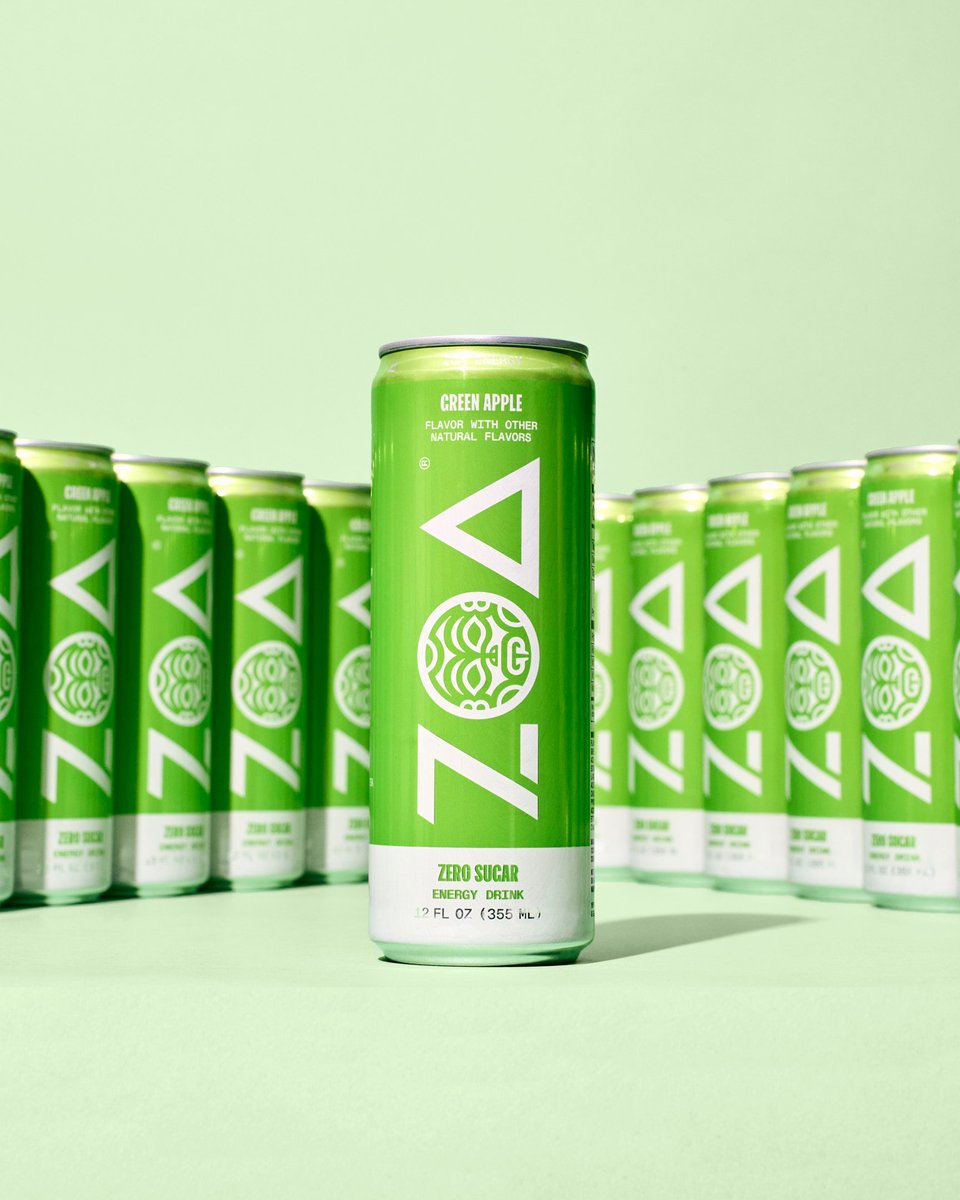 Green Apple 🤝 me needing to have every ZOA flavor in my fridge #ZOAEnergy #BigDwayneEnergy #GreenApple