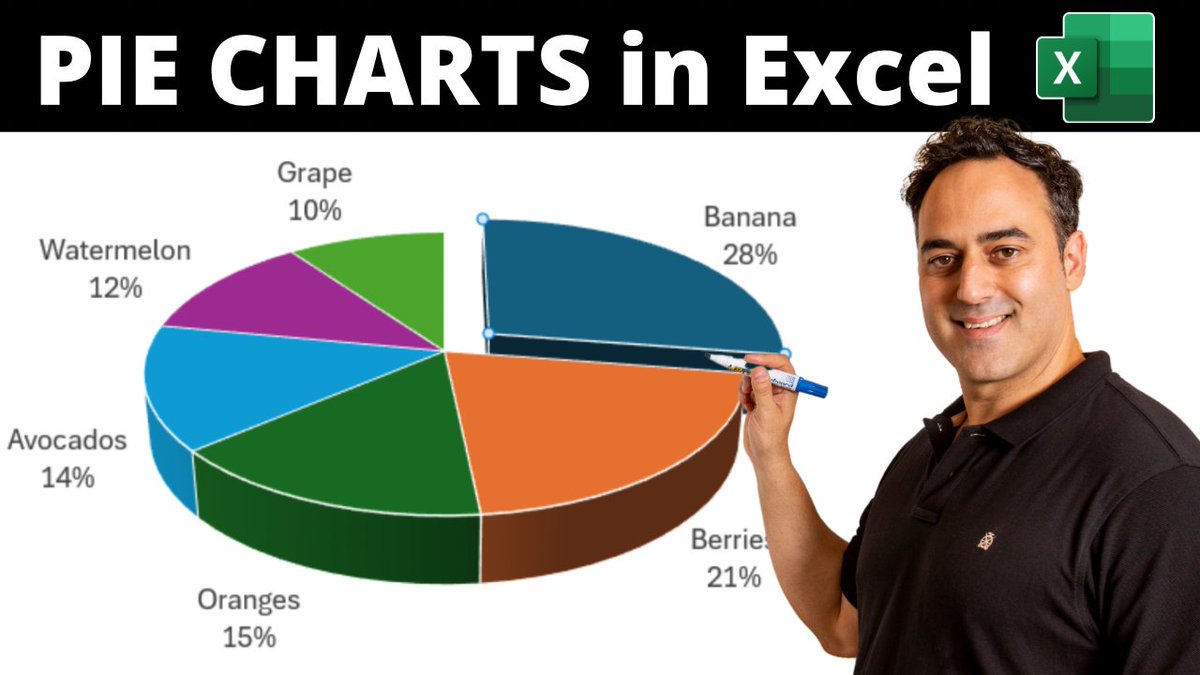 Create Pie Chart in Excel Like a Pro: Fast & Simple Tutorial Read our Free Step-By-Step Blog tutorial which has a downloadable practice workbook and video. Click the link below 👇👇👇 myexcelonline.com/blog/pie-chart…