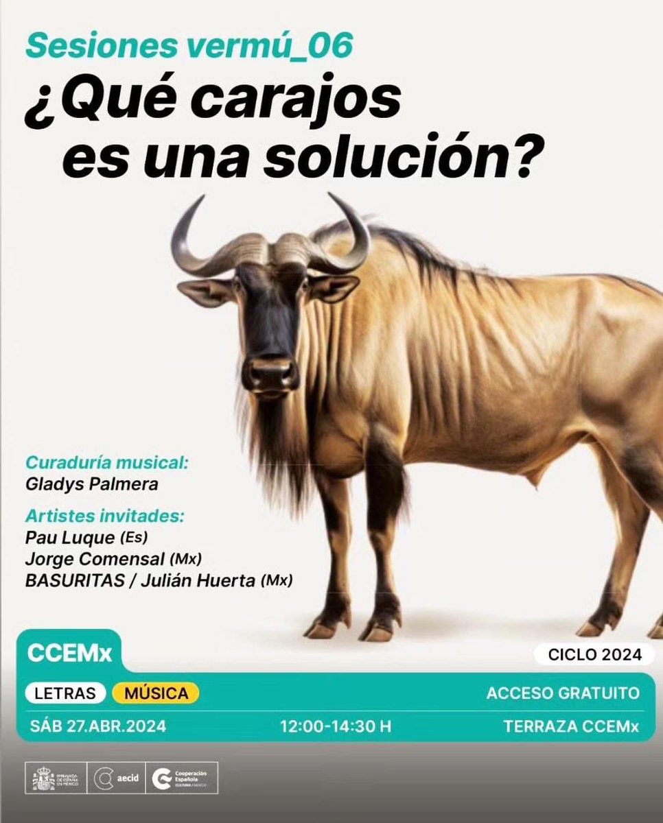 ¿Te quedaste con ganas de conocer el nuevo libro de Pau Luque? Nos vemos este sábado a las 12:00 en el @ccemx con @jorgecomensal y Julián Huerta 👀📚👇⏰