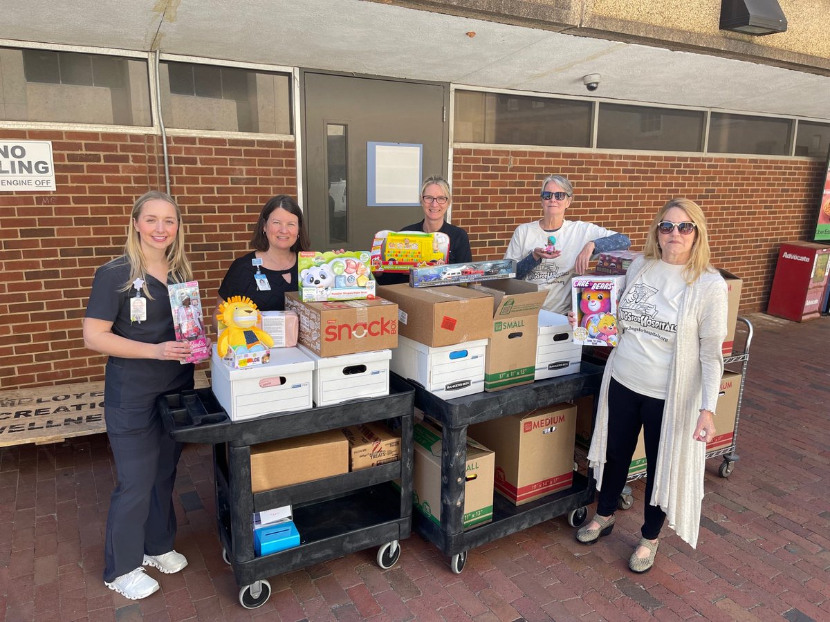 Thank you so much to Hugs for Hospitals for the HUGE donation of toys and snacks for our patients. Your compassion and resolve to make a difference are inspiring to us all. 💜