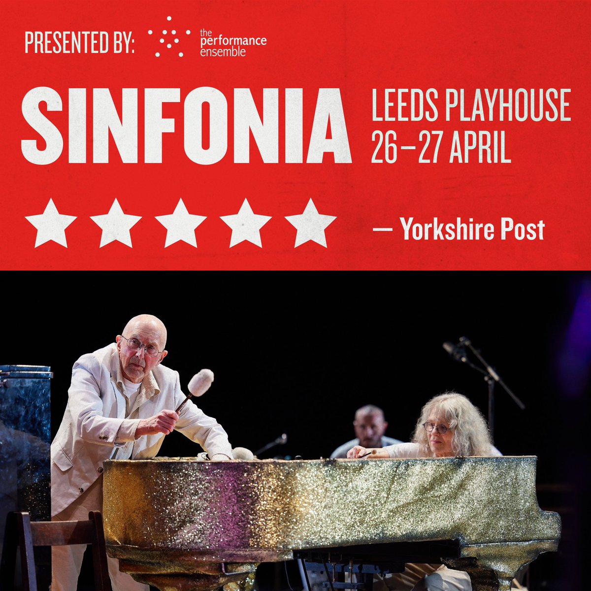 Had the pleasure of watching a dress run of Sinfonia tonight by @OlderEnsemble @alanlydd @leedsplay Raw, edgy and fresh. See if it you can; and if you saw it last year see it again. leedsplayhouse.org.uk/event/sinfonia…