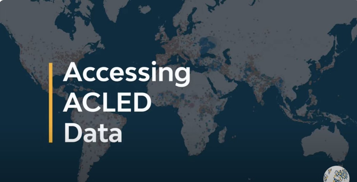 #CRAFdEcosystem partners secured @ACLEDINFO as a common good, making real-time conflict info FREE for all! Register and have access to #ACLED #data across 250+ countries and territories. acleddata.com/register/ #Data4Good #Data4Action