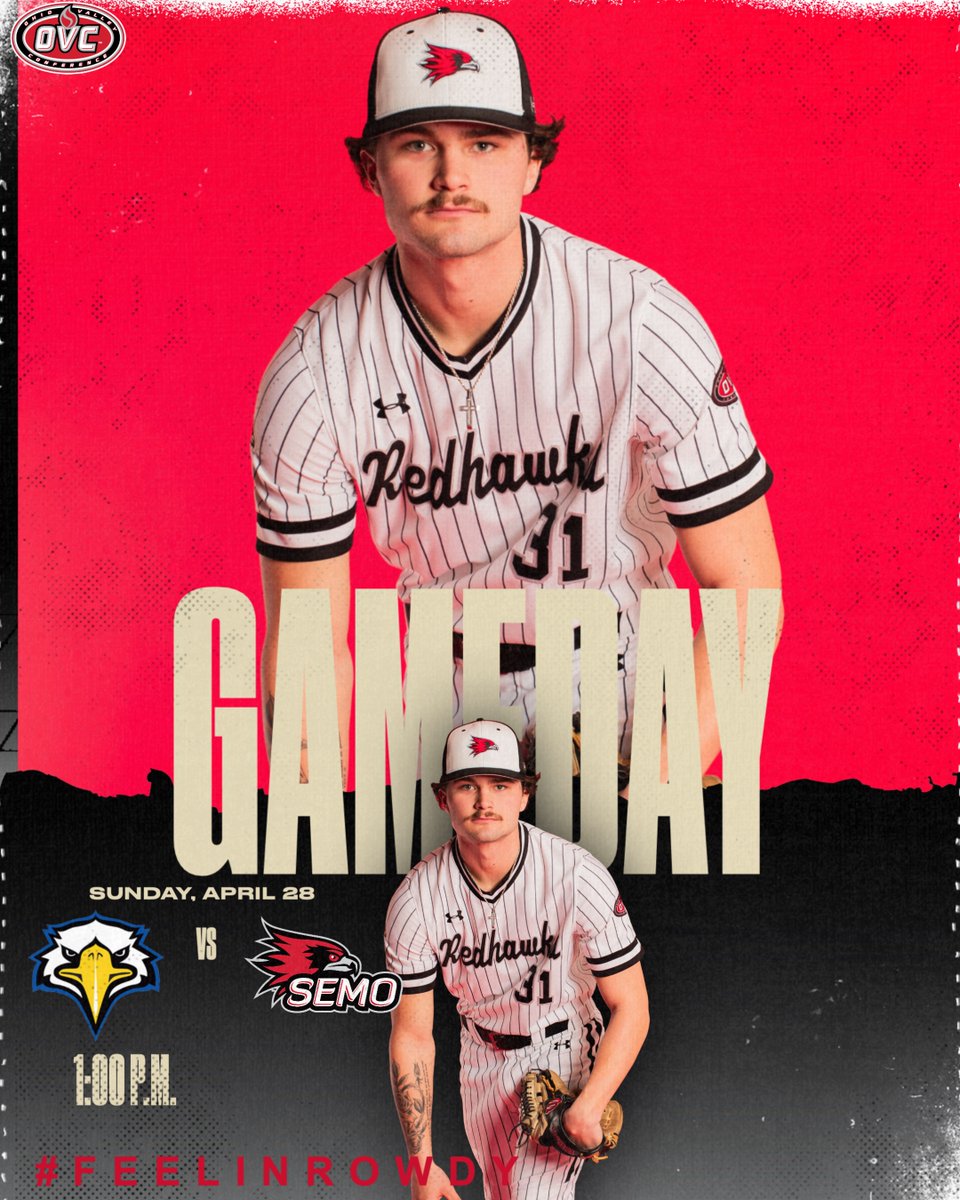🚨 GAMEDAY 🚨 The series finale coming up this afternoon at Capaha‼️ ⚾️ 📍 Cape Girardeau 🆚 Morehead State ⏰ 1 p.m. 🏟️ Capaha Field 📊 bit.ly/3Ui6Py0 📺 es.pn/4daM0gH 🎧 semoespn.com 🎟️ bit.ly/3xLUyu8 #FeelinRowdy