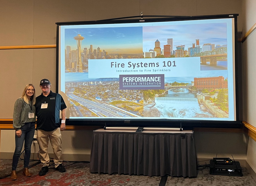 Congratulations to Madison Wiersma and Guy Cutler on an excellent presentation today at the #MFNW Maintenance Fair on fire sprinkler systems and 5-year internal pipe inspections!

Contact PSI today to learn more about #firesprinkler #inspections, and schedule a free site survey.