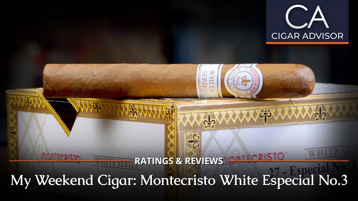 Gary burned a classic this weekend: the Especial No.3 from the Montecristo White line. Calling it, “pretty respectable for a 17-year run,” his review may possibly explain why this Corona continues to be a bestseller. Click here - ow.ly/awIU50RnaR5. #cigar #cigars