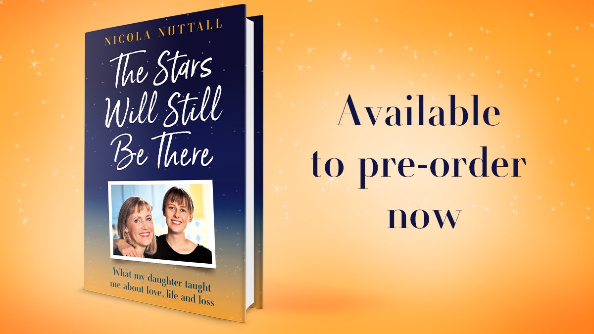 In just 2 wks pre-orders will drop through letterboxes &amp; my book will be on sale in shops, what a thought! 

I’m sharing a story about life &amp; death, but it’s also about resilience, kindness, hope, love &amp; trying to #BeMoreLaura
#TheStarsWillStillBeThere

ink.to/TheStarsWillSt…