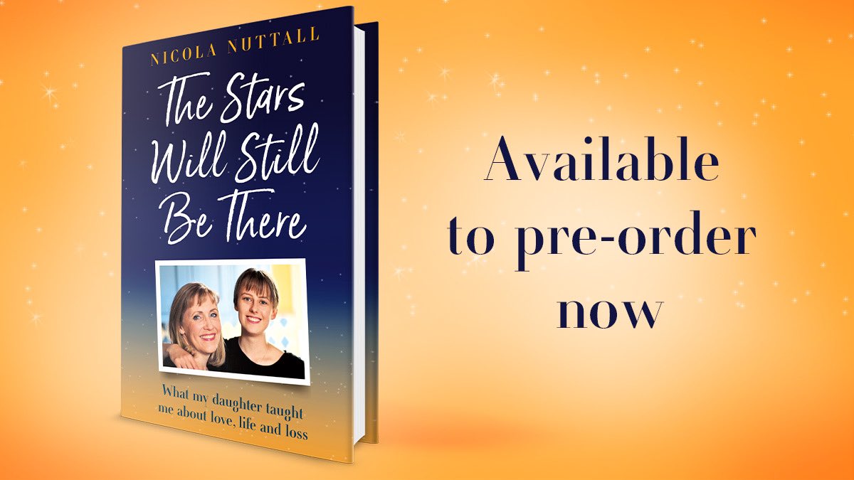 In just 2 wks pre-orders will drop through letterboxes & my book will be on sale in shops, what a thought! I’m sharing a story about life & death, but it’s also about resilience, kindness, hope, love & trying to #BeMoreLaura #TheStarsWillStillBeThere ink.to/TheStarsWillSt…