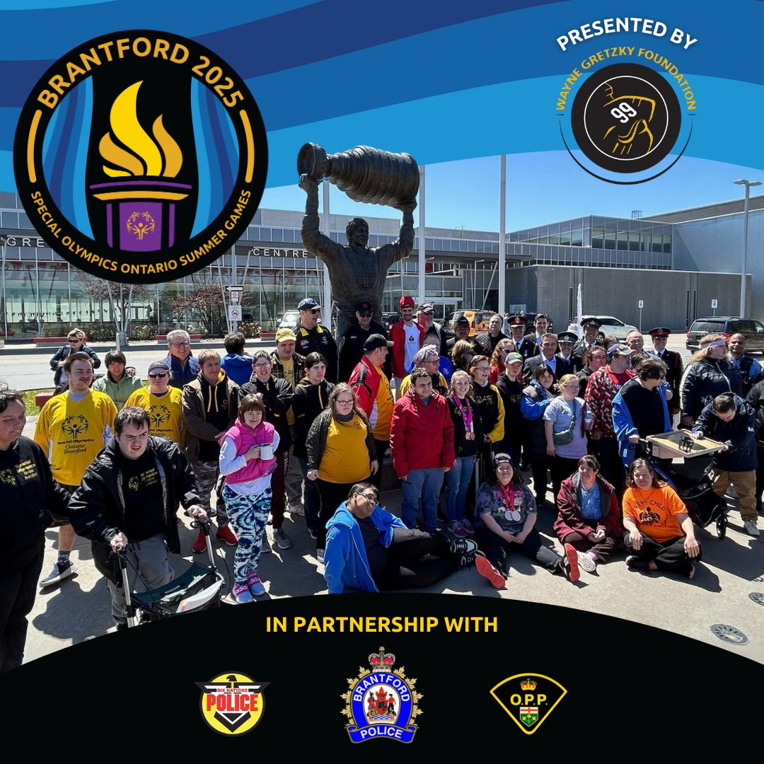 We are excited to announce that the Brantford Police Service, Brant County OPP and Six Nations Police will host the Special Olympics Ontario Provincial Summer Games Presented by the Wayne Gretzky Foundation in July of 2025! Learn more at provincialgames.com/2025-brantford