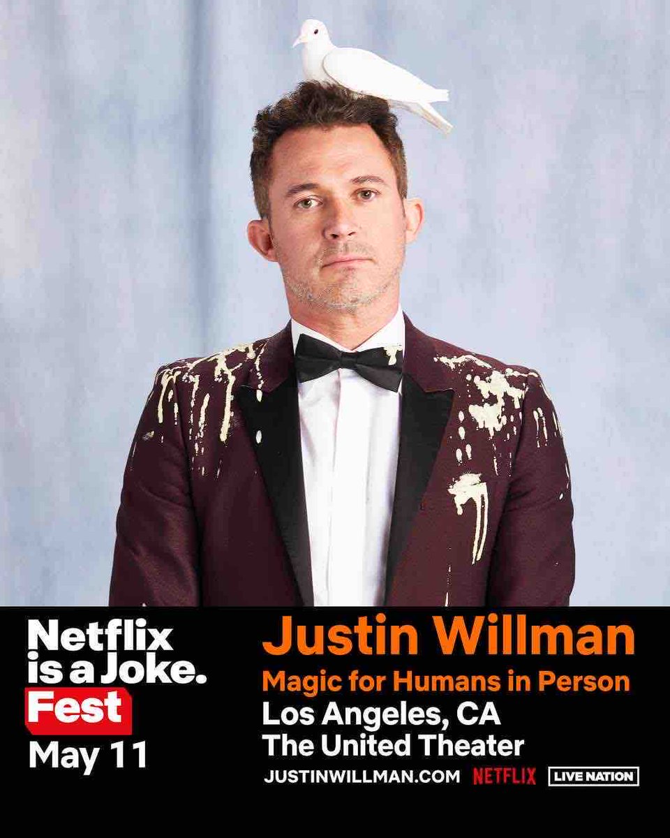 LA, make a plan to join me at The United Theater on May 11 for #NetflixisAJokeFest. Tickets are moving fast so grab yours at justinwillman.com