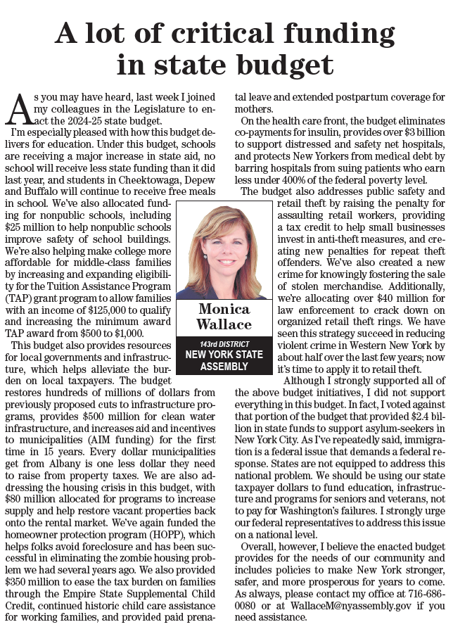 My column came out just in time for the state budget. In it, I look at: 👩‍🏫More school aid 🏫Expanded college assistance 🚛Restored infrastructure $$ and more $$ for local govts 🏥Relief for insulin co-payments and medical debt 🚓Public safety measures lancasterbee.com/articles/a-lot…