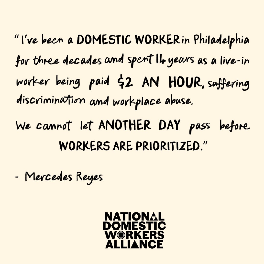 Today, we are unveiling the first in our Portraits of Care series! This is Mercedes, a care worker in Philly. Learn more about her story and what she’s fighting for in her own words ⬇️