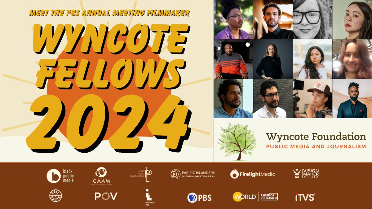 Introducing the trailblazing #WyncoteFellow2024! Joining forces with #PBSIndies, this year's cohort, supported by the esteemed Wyncote Foundation, amplifies diverse narratives for both local and national audiences. Dive into the future of storytelling! loom.ly/Nmg0RFc