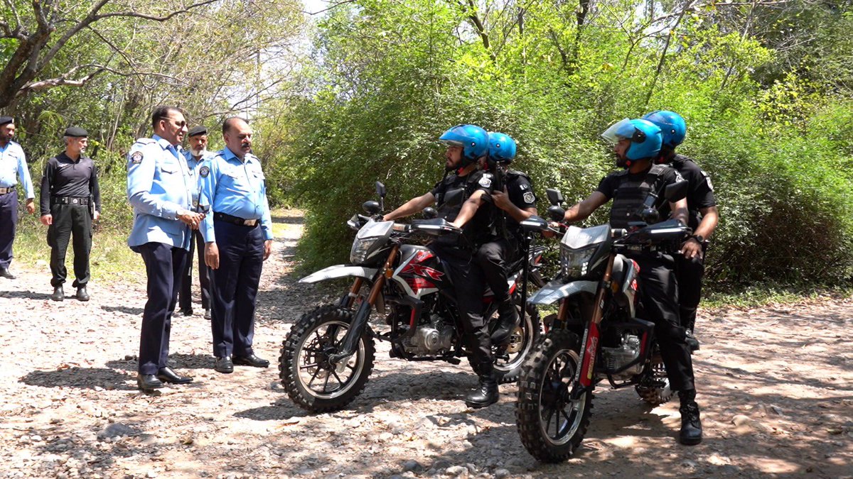 We're launching the *Margalla Trail Patrol* to secure the beautiful trails of Margalla, especially for the safety of foreigners who love exploring them. Our tri-pronged security cover includes Trail Motorcycles, mounted Police (horses), and foot patrolling.